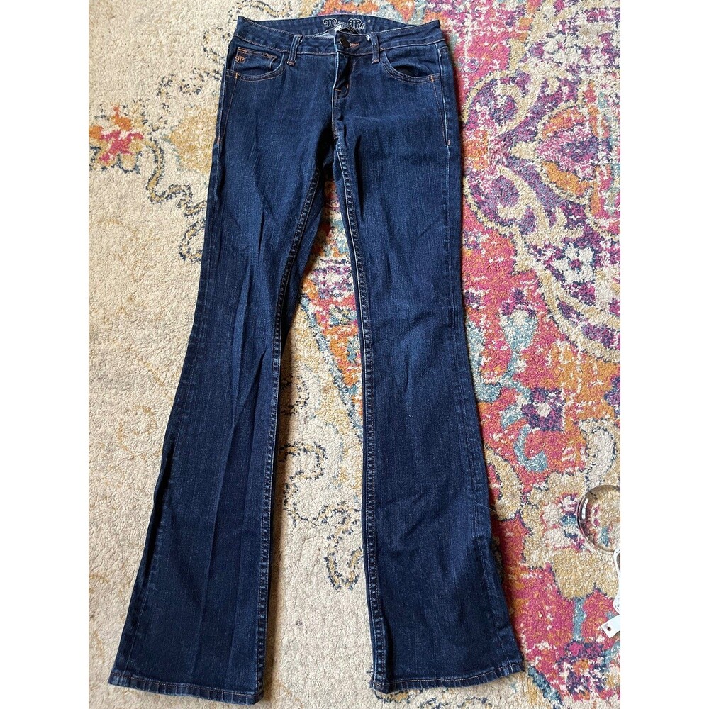 Vintage Y2K Miss Me Low Rise Dark Wash Denim Jeans Size 25